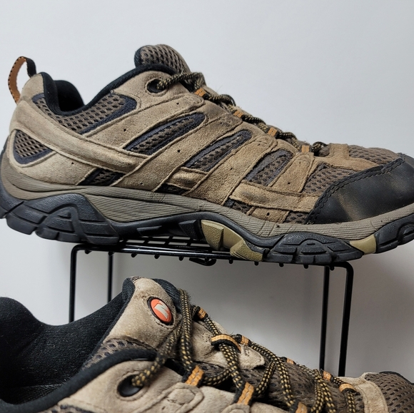 Merrell Walnut Moab 2 Ventilator Vibram Outdoor Trail Hiking Shoes Men'sSz 9.5 - Picture 4 of 12